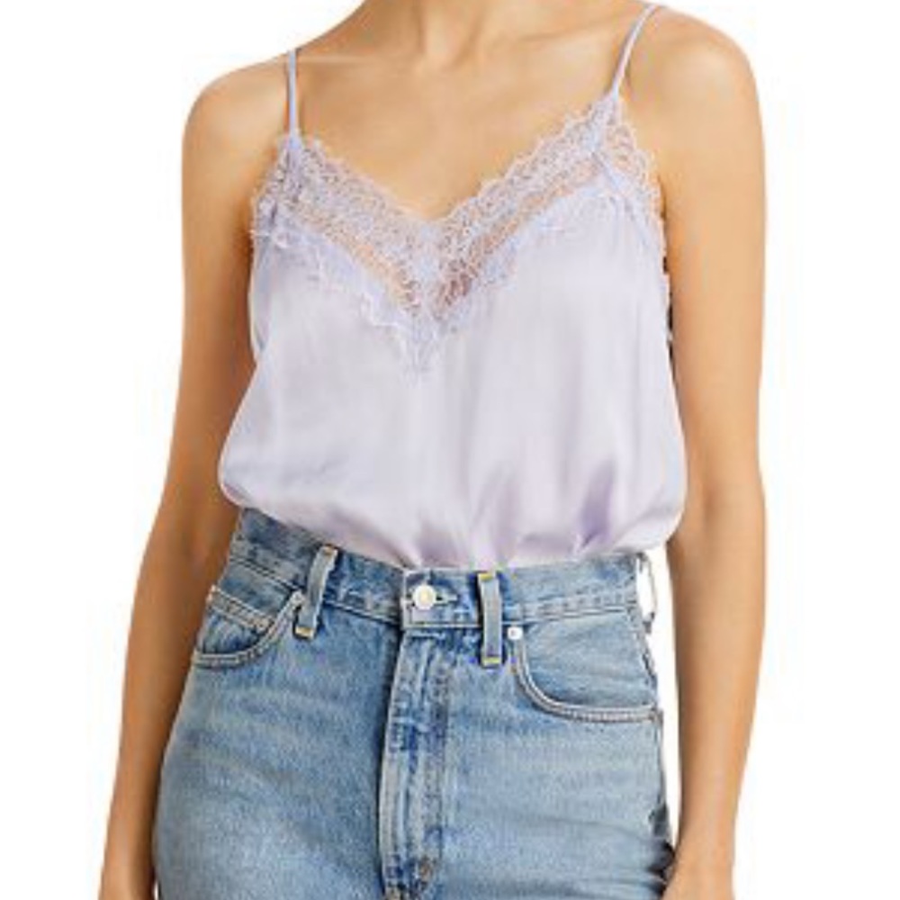 ASTR the label lace trim cami bodysuit